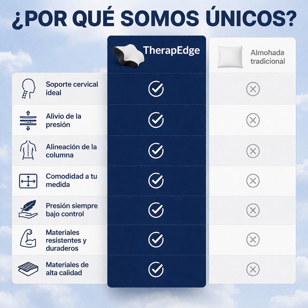 TherapEdge – Almohada Cervical para el Dolor de Hombros y Cuello