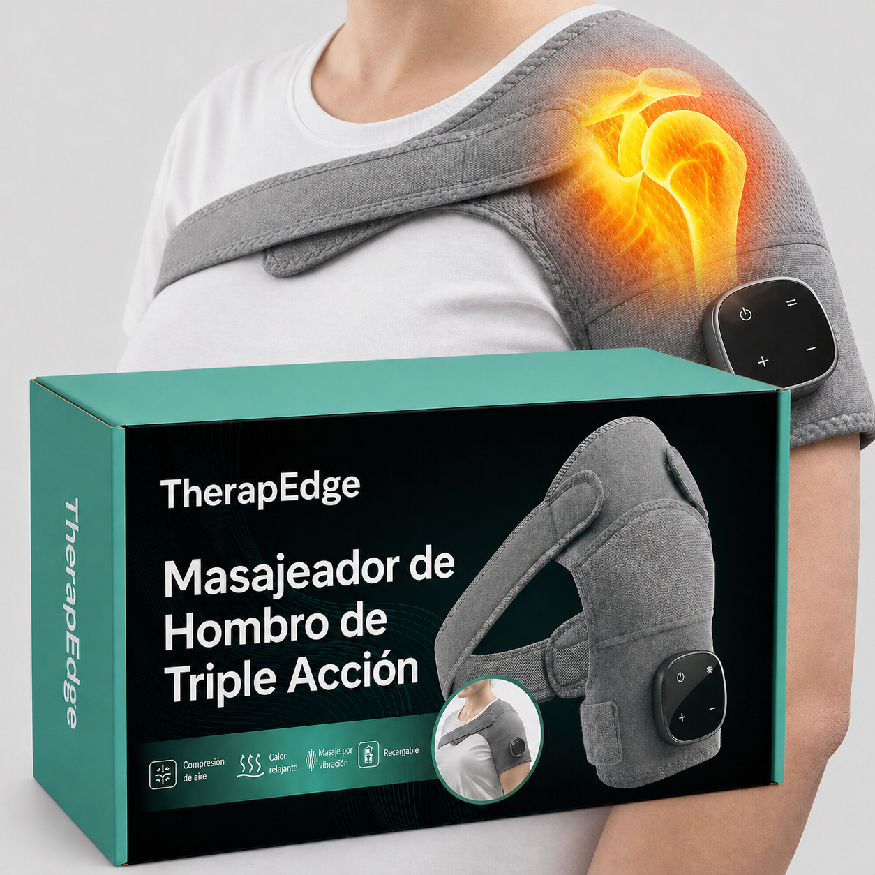 TherapEdge Masajeador Hombro Triple Acción