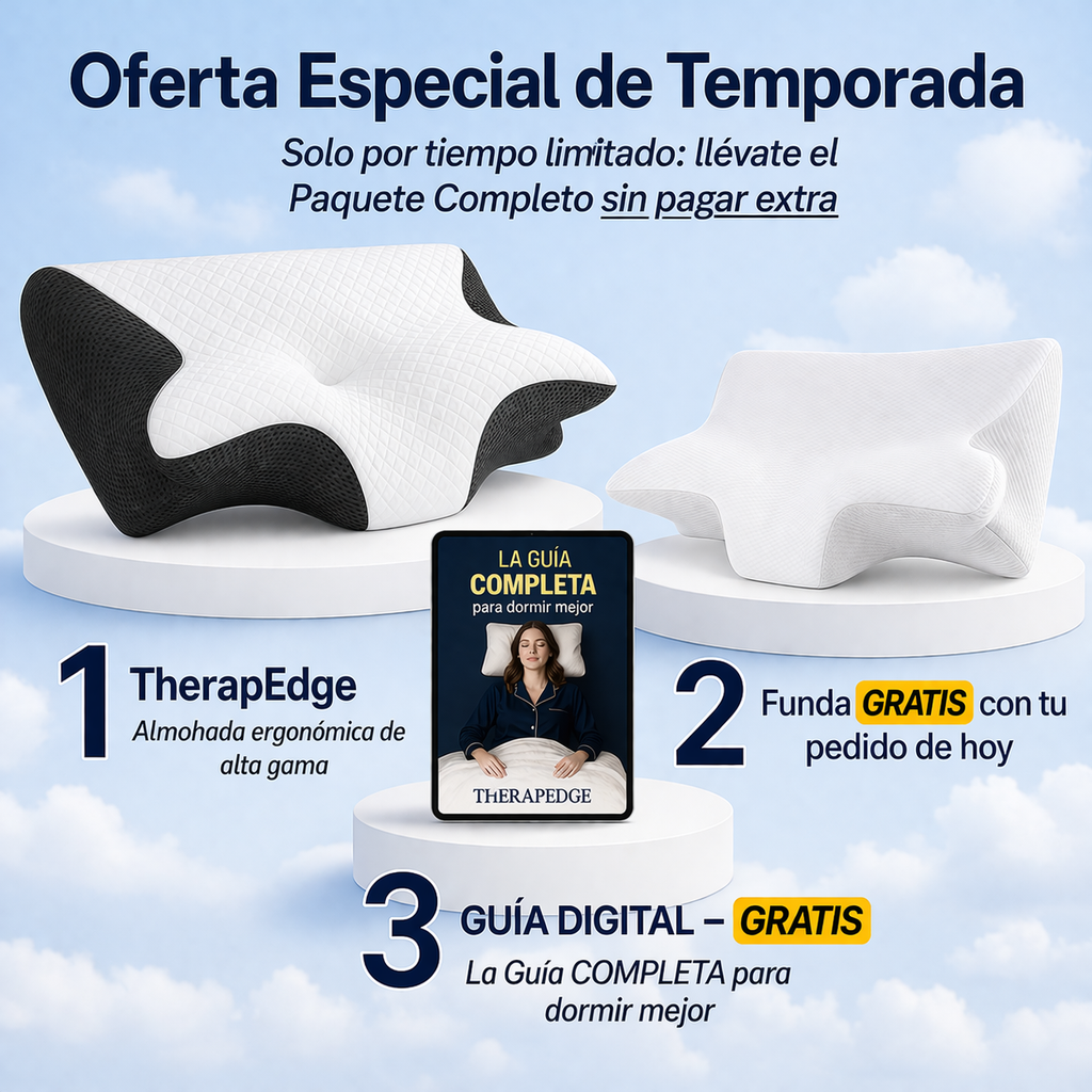 TherapEdge – Almohada Cervical para el Dolor de Hombros y Cuello