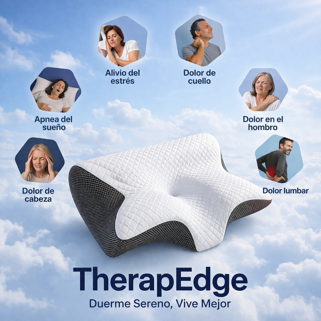 TherapEdge – Almohada Cervical para el Dolor de Hombros y Cuello
